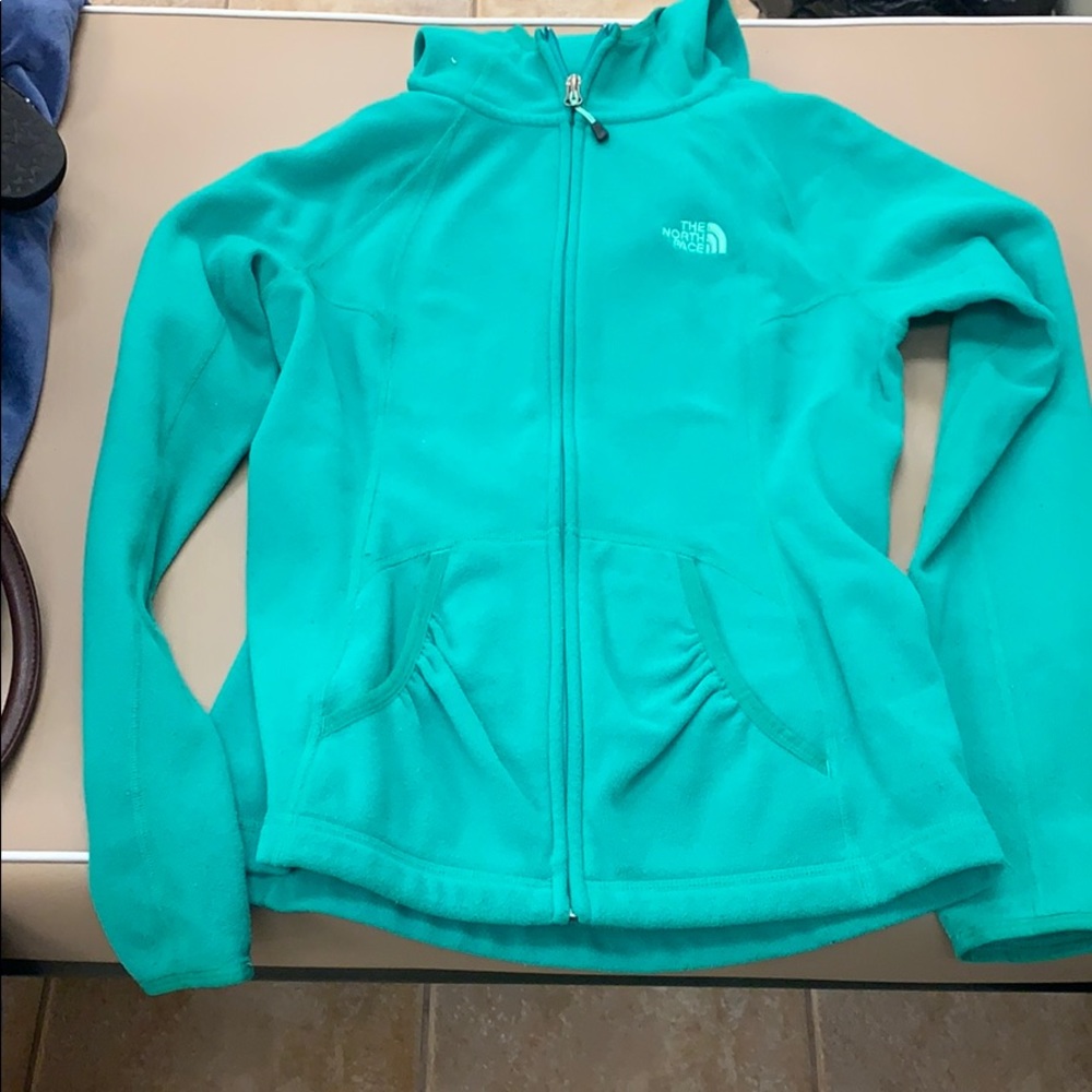 Women’s S/P North Face terry cloth hooded jacket
